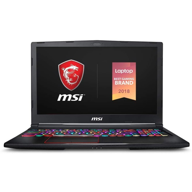 MSI GE63 Raider RGB-499 15.6 英寸游戏笔记本电脑，144Hz 显示屏，英特尔酷睿 i7-9750H，NVIDIA GeForce RTX2080，32GB，512GB NVMe SSD